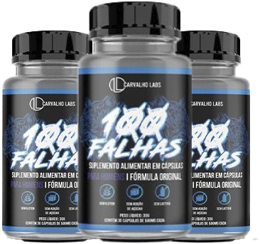 100Falhas Suplemento Natural que Aumenta Libido Energia e Testosterona - Embalagem Oficial
